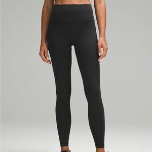 Black lululemon wunder train leggings size 6